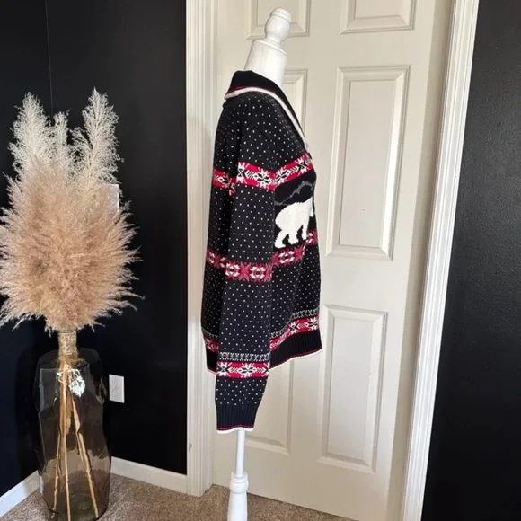 Lands' End Sweater Fair Isle Polar Bear Wool Blend
Men’s Medium/ Women’s L/XL - Picture 5 of 12